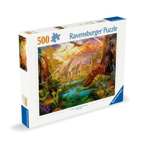 Ravensburger - Puzzle tinutul dinozaurilor 500 piese design nou - imagine 7